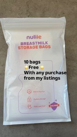 Breast milk storage bags