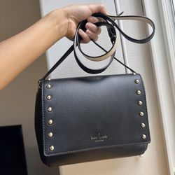Kate Spade Studded Black Crossbody Bag