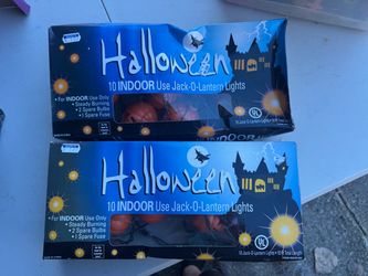 Halloween Jack-O-Lantern String Lights – 2 Boxes