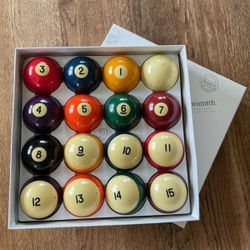 Aramith Bullard balls.  Standard - Genuine Phenolic Resin 