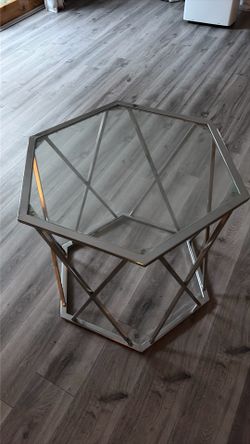 Glass end table
