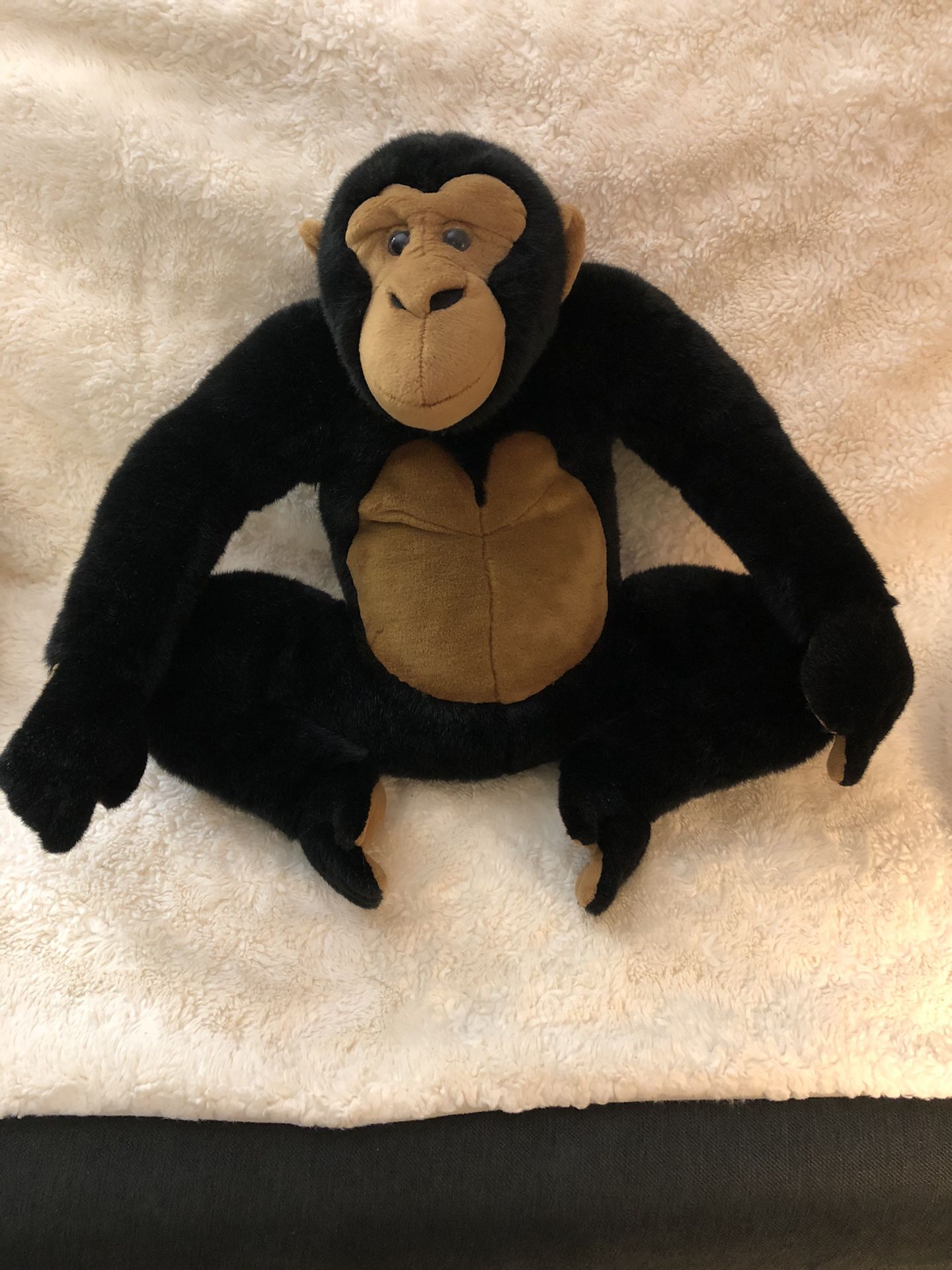 E & J Classic Limited Prima Collection Very Plush Black & Brown Monkey/Ape 