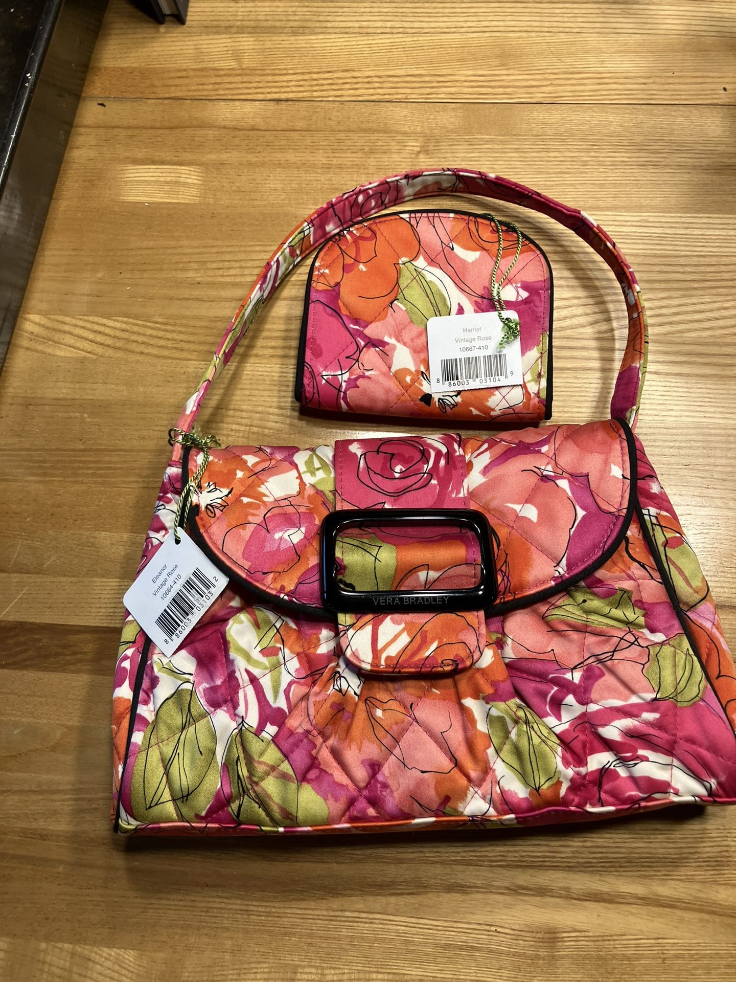 NWT Vera Bradley Bag And Matching Wallet