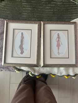 Two framed photos paintings home decor