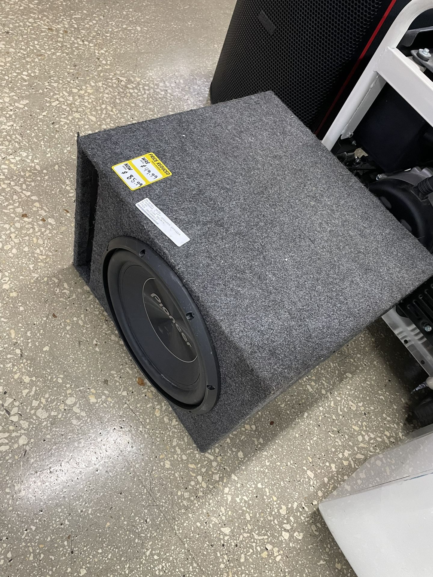 Pioneer 12” Single Speaker Box