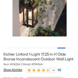 (Brand New) Incandescent Wall Light 