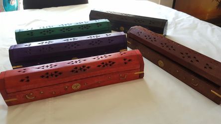 Coffin incense burner