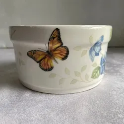 Rare Lenox Butterfly Meadow Dip Bowl 5” Diameter