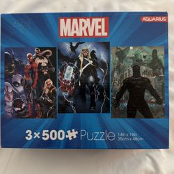 Marvel Comics Puzzle (3x500 Pieces)