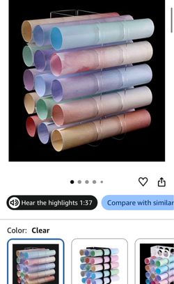 Clear Acrylic Paper Roll Holder Organizer