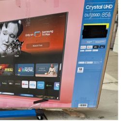 85 TV Samsung smart 4K HGTV $55 down on financing free deliveries six month warranty