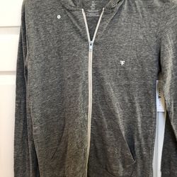 Five Four Gray Hoodie Sz Med 100% Cotton