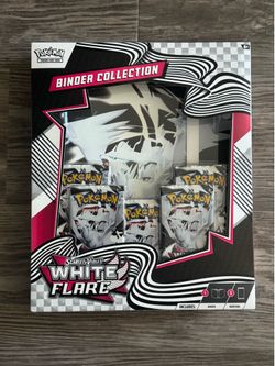 White flare binder collection
