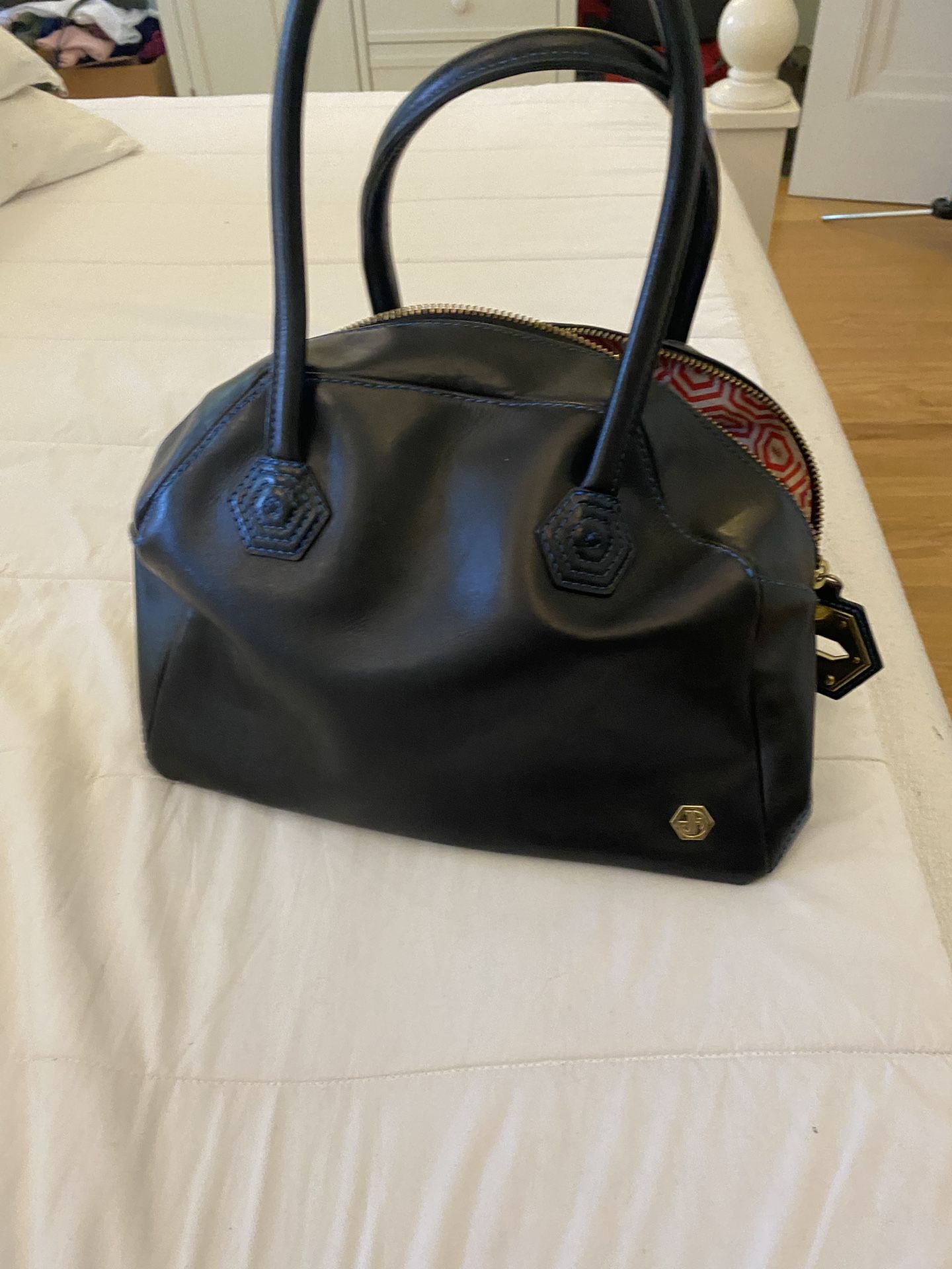 Jonathan Adler Black Leather Purse