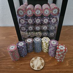 11.5g 800 Piece Poker Chip Set With Dealer Chip