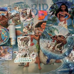 Moana Birthday Party Decoration Supplies. 