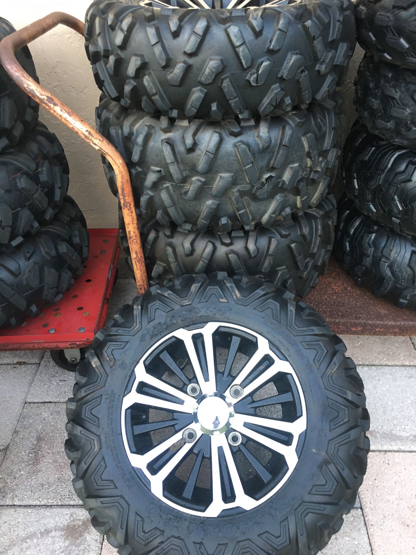 Honda pioneer 1000 tires and wheels takeoffs no patches no plugs new condition