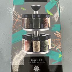 Cole & Mason Brixham 16 Jar Carousel - Spice Rack 