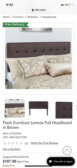 Full size headboard