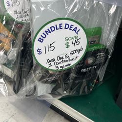 Xbox One S 500gb Bundle With Controller And 3 Games