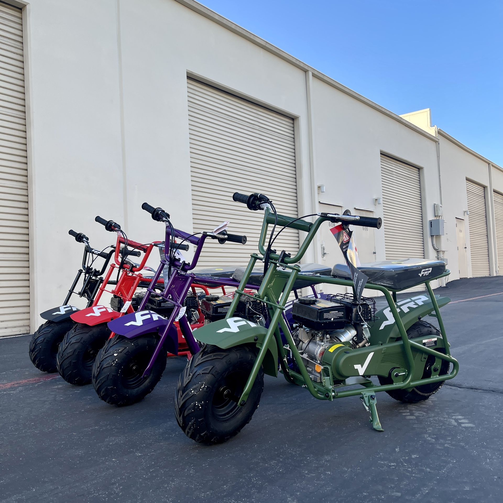 99cc 4-Stroke Mini Bikes, Gas Powered Mini Dirt Bike, up to 28mph , mix weight 180lb (each)