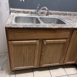 Cabinet For Kitchen With Hand Wash 