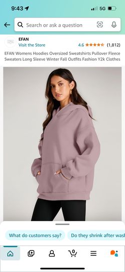 EFAN Womens Hoodies
