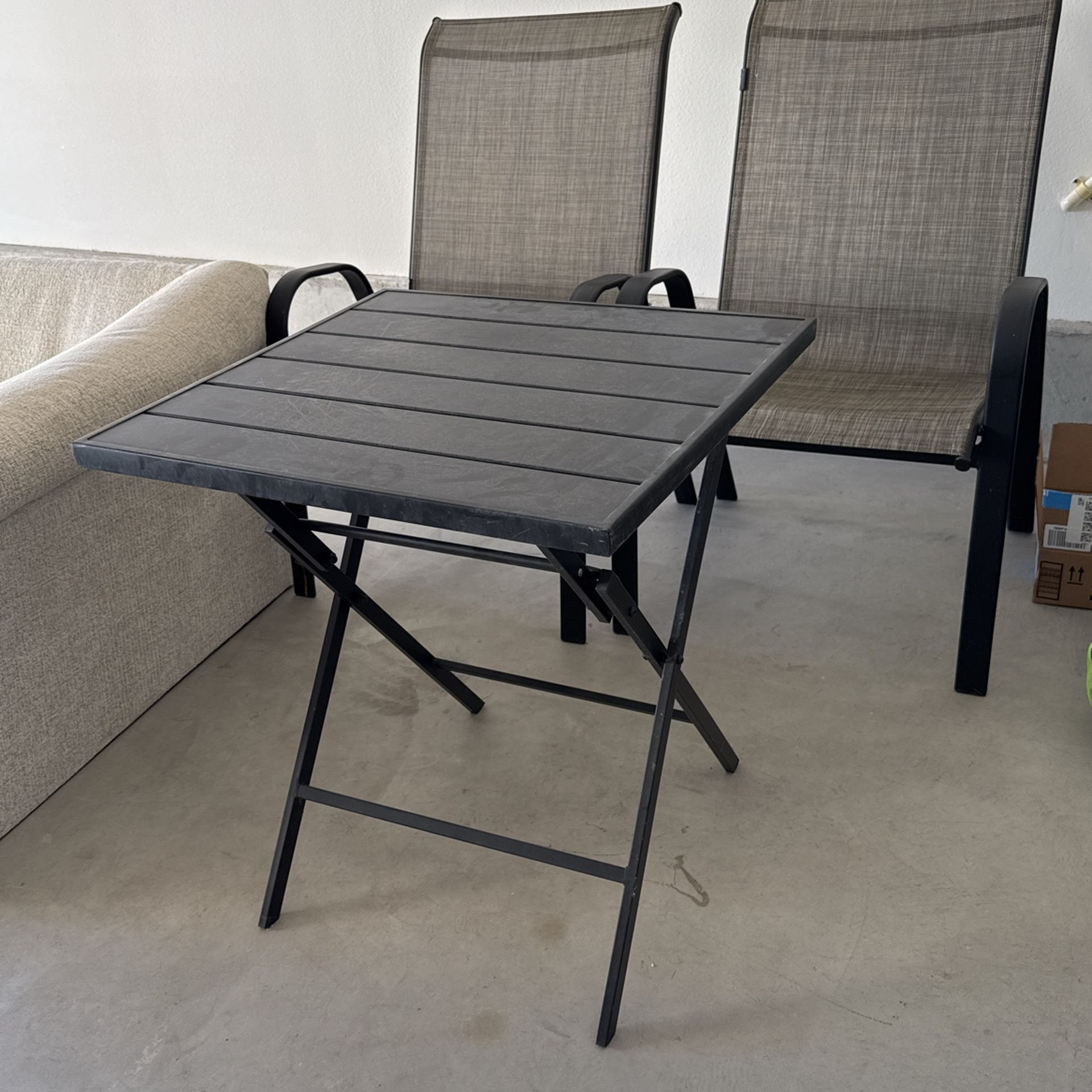 Patio Table And Two Chairs