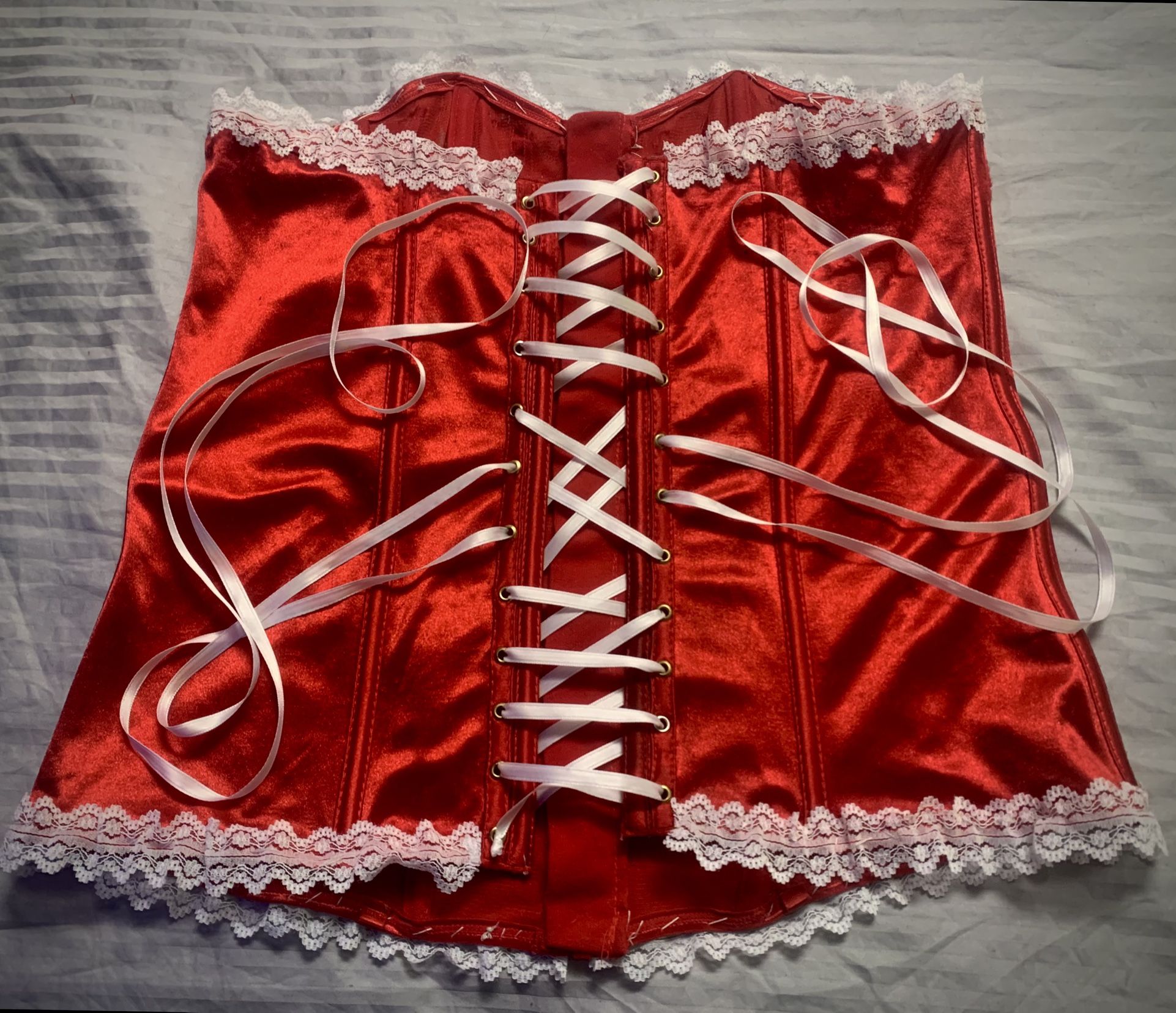 Satin Red Corset
