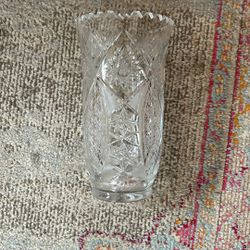 Vintage Crystal Vase From Poland. 