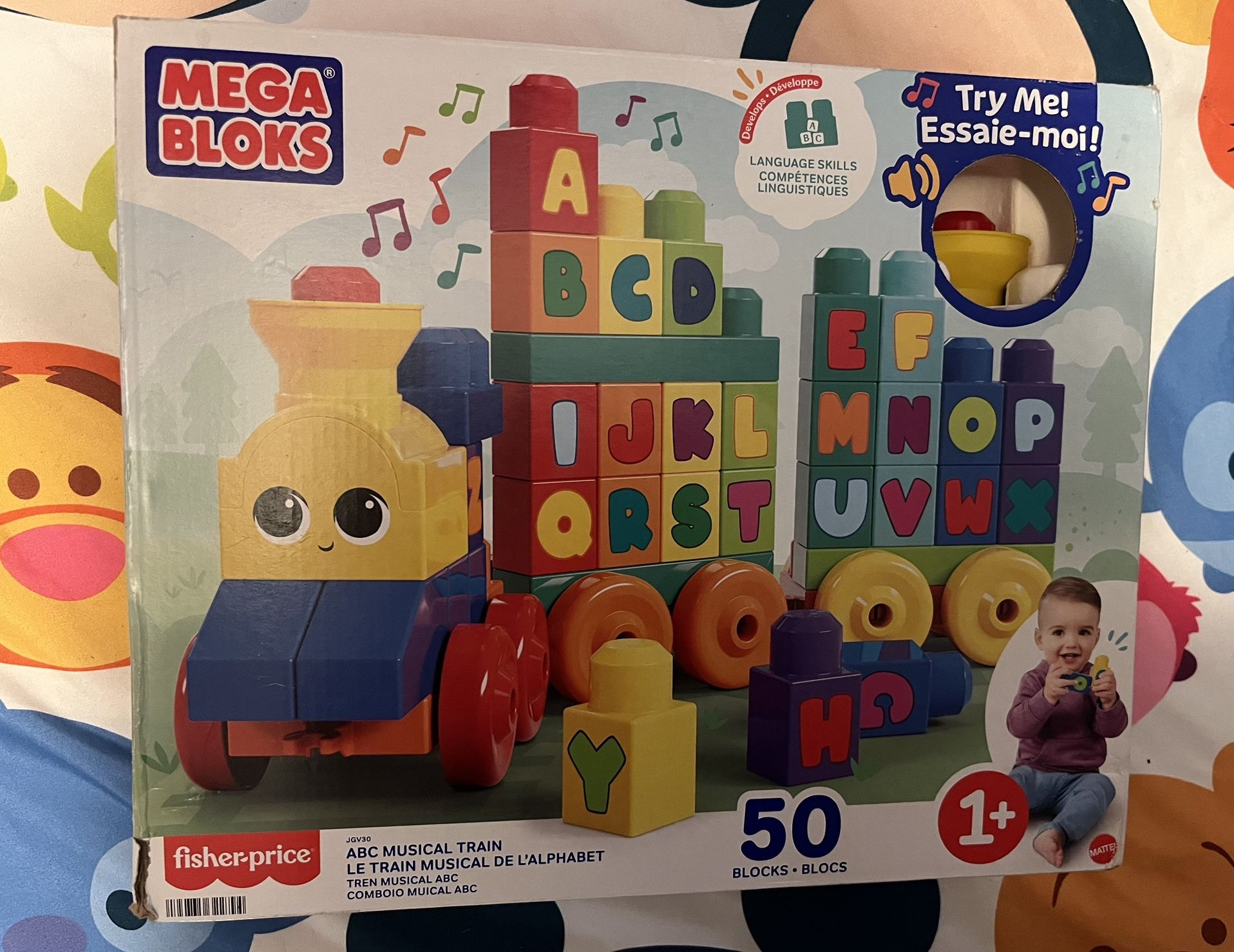 ABC Mega Bloks Train Set New