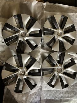 2020-2023 OEM Tesla Model Y 19" Gemini Wheel Cover Hubcaps - USED