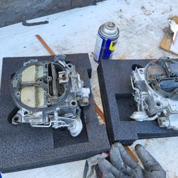 4 barrel Marine quadrajet carburetors in good condition.
