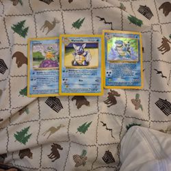 Pokemon Card Squirtle Evolution Line 