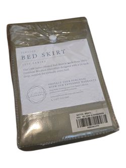 Cosy House Pleated Bed Skirt in Sage Green - 1500 Series - Queen