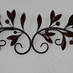 Metal Wall Decor! Excellent shape! 46" x 10" 