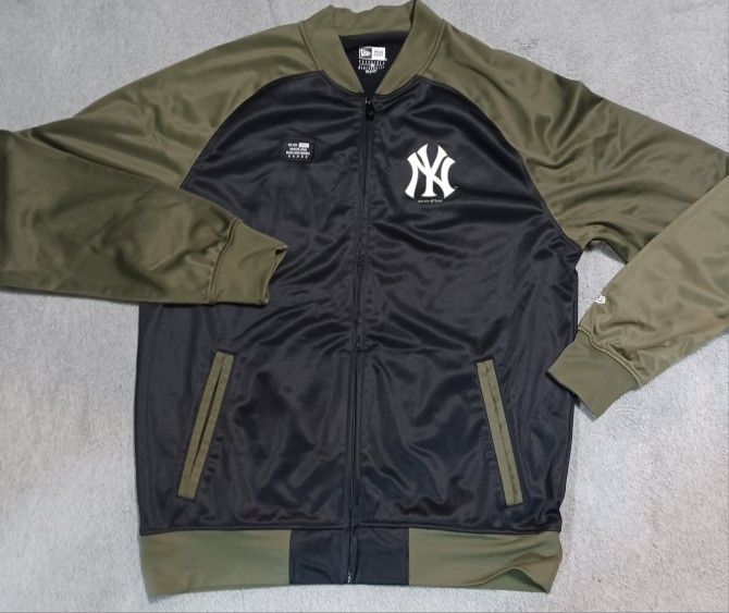 Men's Size Large Coat Jacket New York Yankees Full Zip