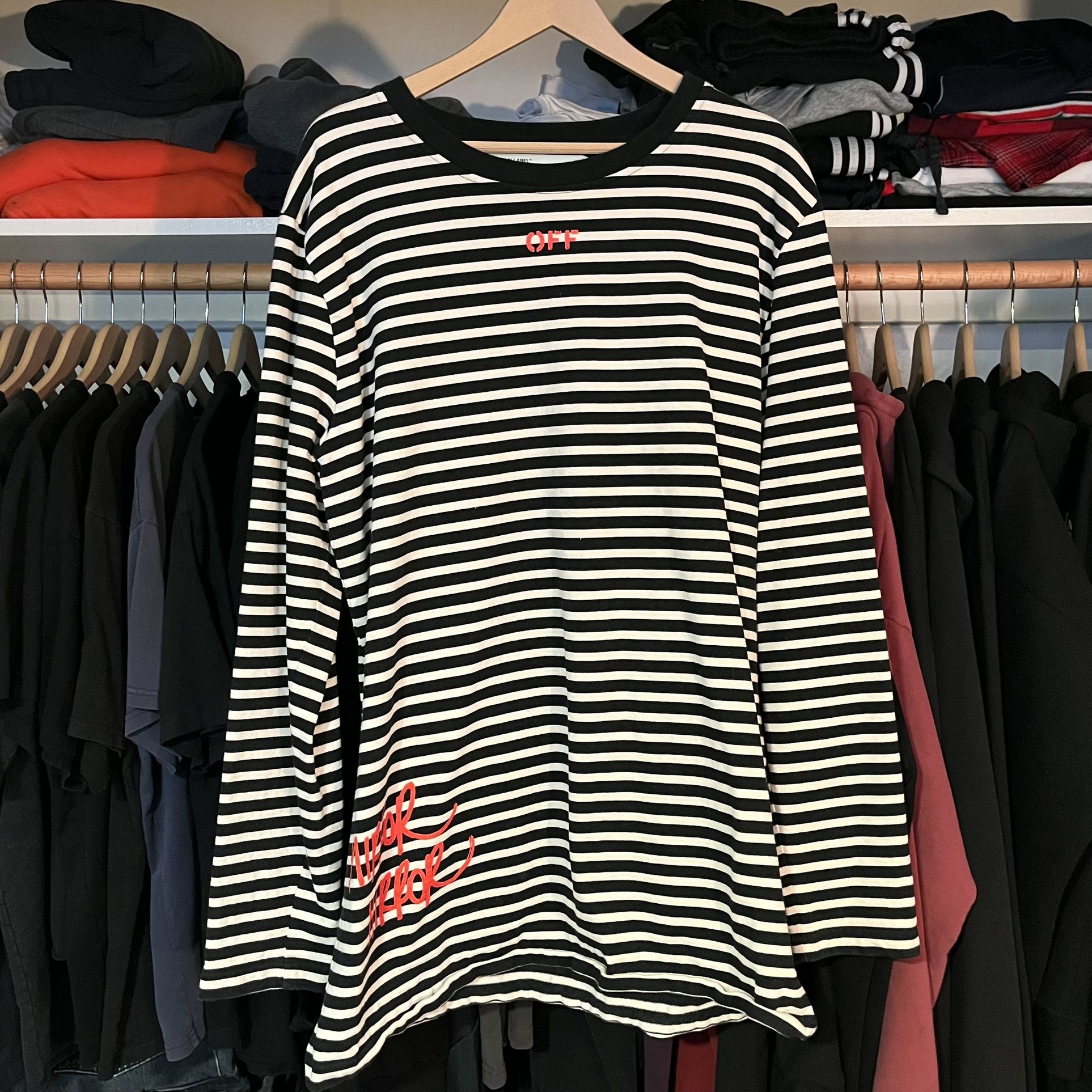 Off White Stripped Longsleve