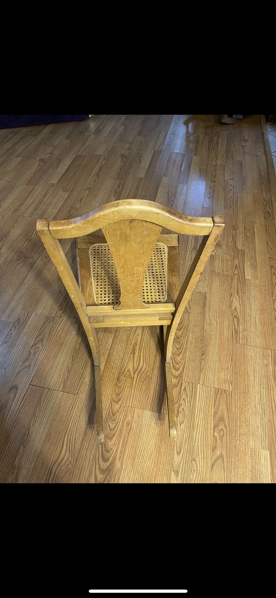 Late 19th Century Antique Cochran Chair Company Maple Wood Fiddle Back Childs Rocking Chair Collectibles & Art