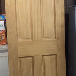 80 Inch x 26 Inch 2/2 x 6/8 x1-3/8 Clear Pine 1/2” SH 6 Panel Door 