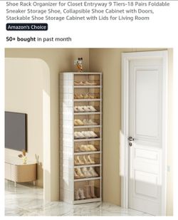 9 tier collapseable Shoe Rack NEW