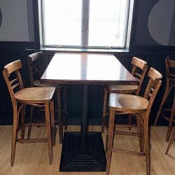 5 Table & Chair Set For Restaurant 