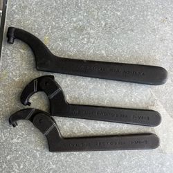 3- PROTO  Adjustable Hook Spanner Wrench