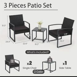 Brand New 3 Pieces Outdoor Funiture Set