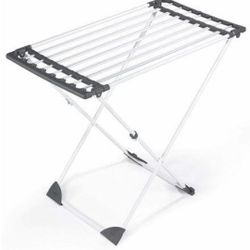 POLDER EXPANDABLE LAUNDRY DRYING RACK TRAVEL TRAILER FOLDS FLAT WITH WHEELS 