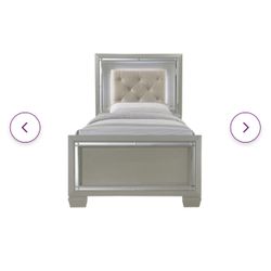 Twin Tufted Platform Bed