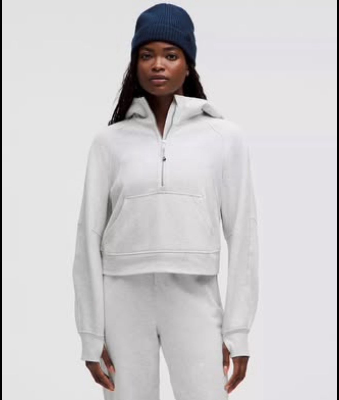NEW - Lululemon Scuba Oversized Half-Zip Gray Sweatshirt Hoodie - M/L