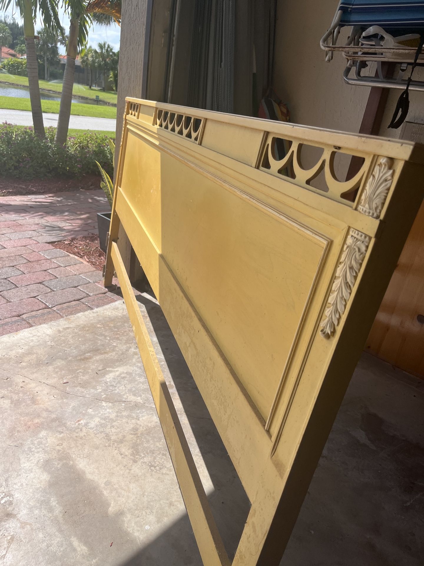 Vintage Solid Wood King Headboard for Sale in Boynton Beach, FL OfferUp