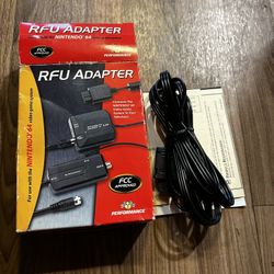 Performance RFU Tube TV Adapter for Nintendo 64 and Super NES Gaming System N64 