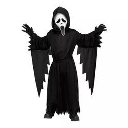 Ghost Face Halloween Costume with Glow In the Dark Mask